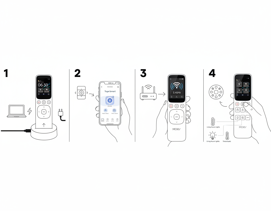 Guide installation télécommande Moes