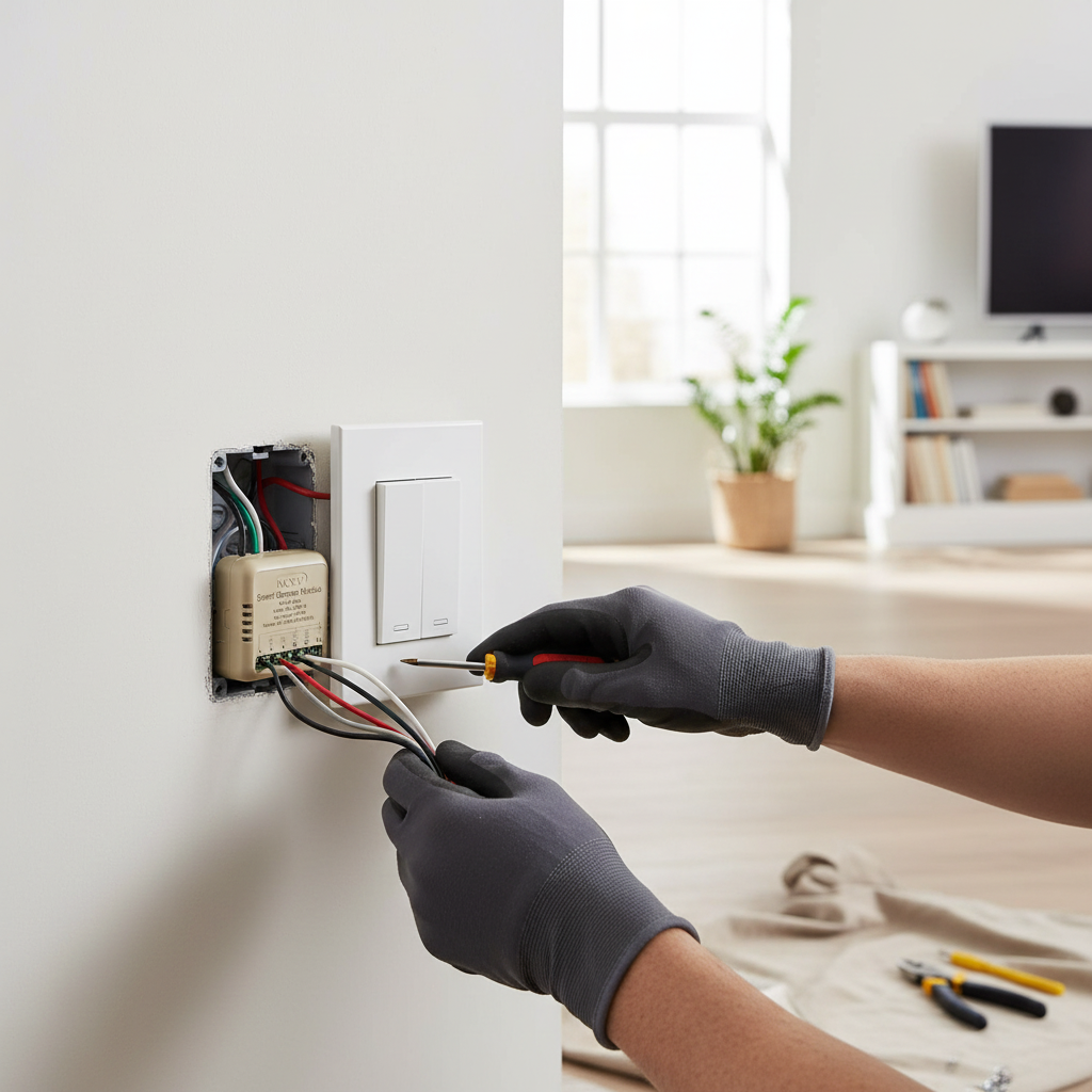 Module switch Moes WiFi en situation