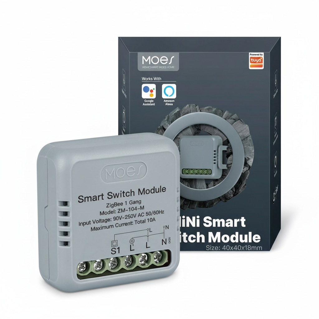 Module switch Moes ZigBee avec boîte