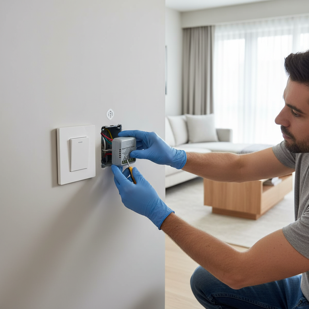 Module switch Moes ZigBee en situation