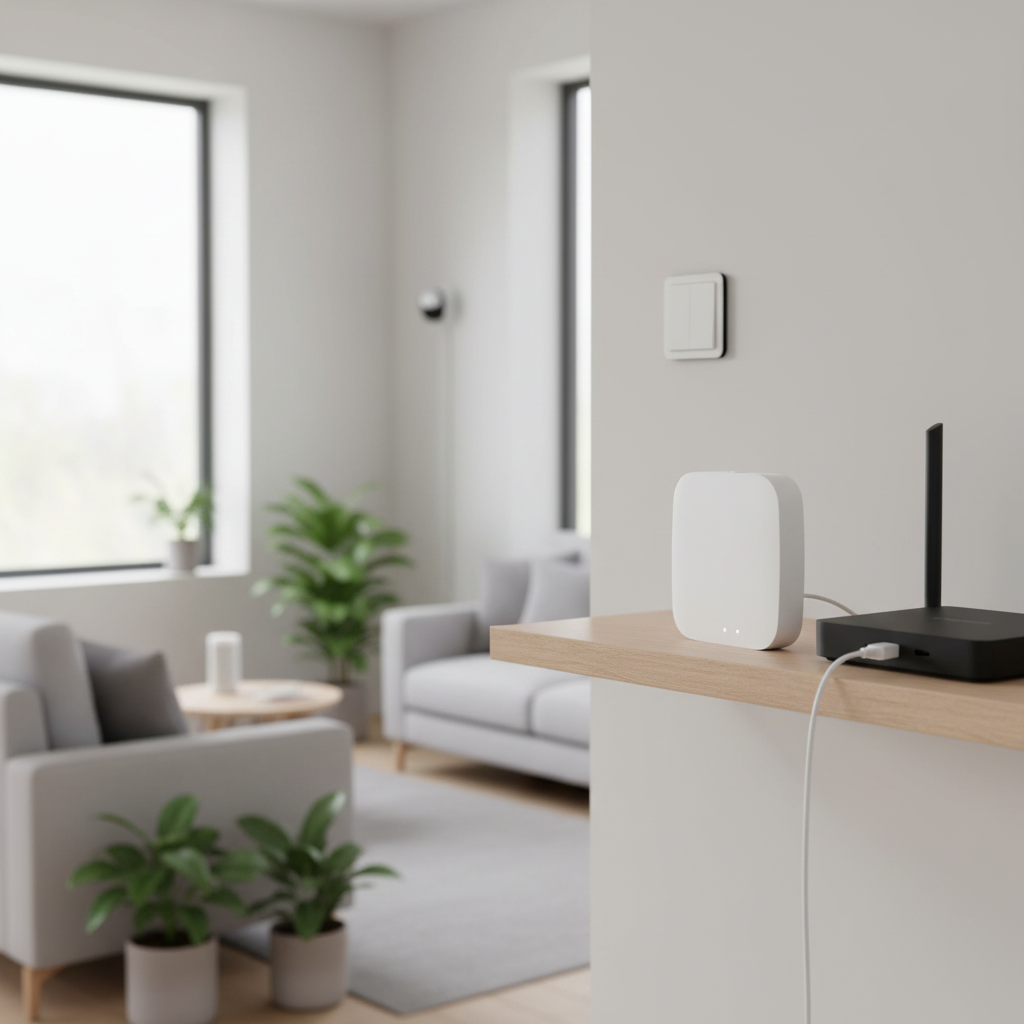 Passerelle ZigBee Moes en situation