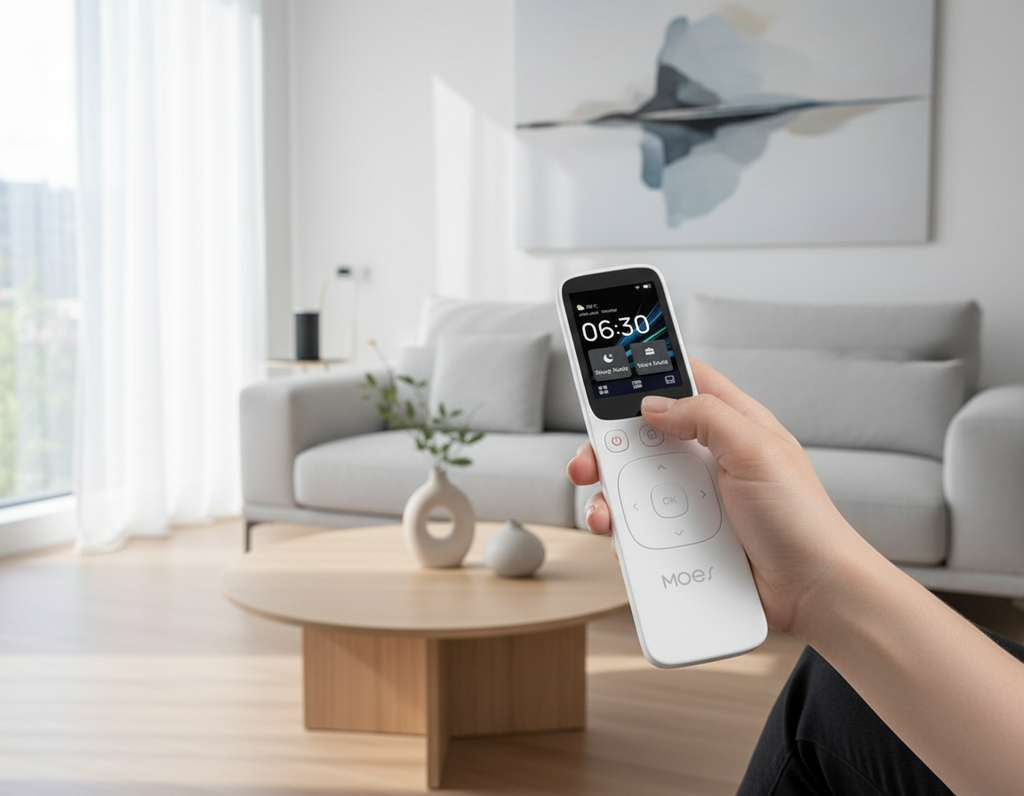 Télécommande Moes en situation