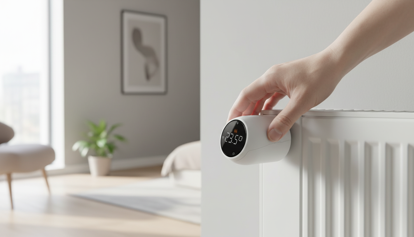 Tête thermostatique Beok en situation