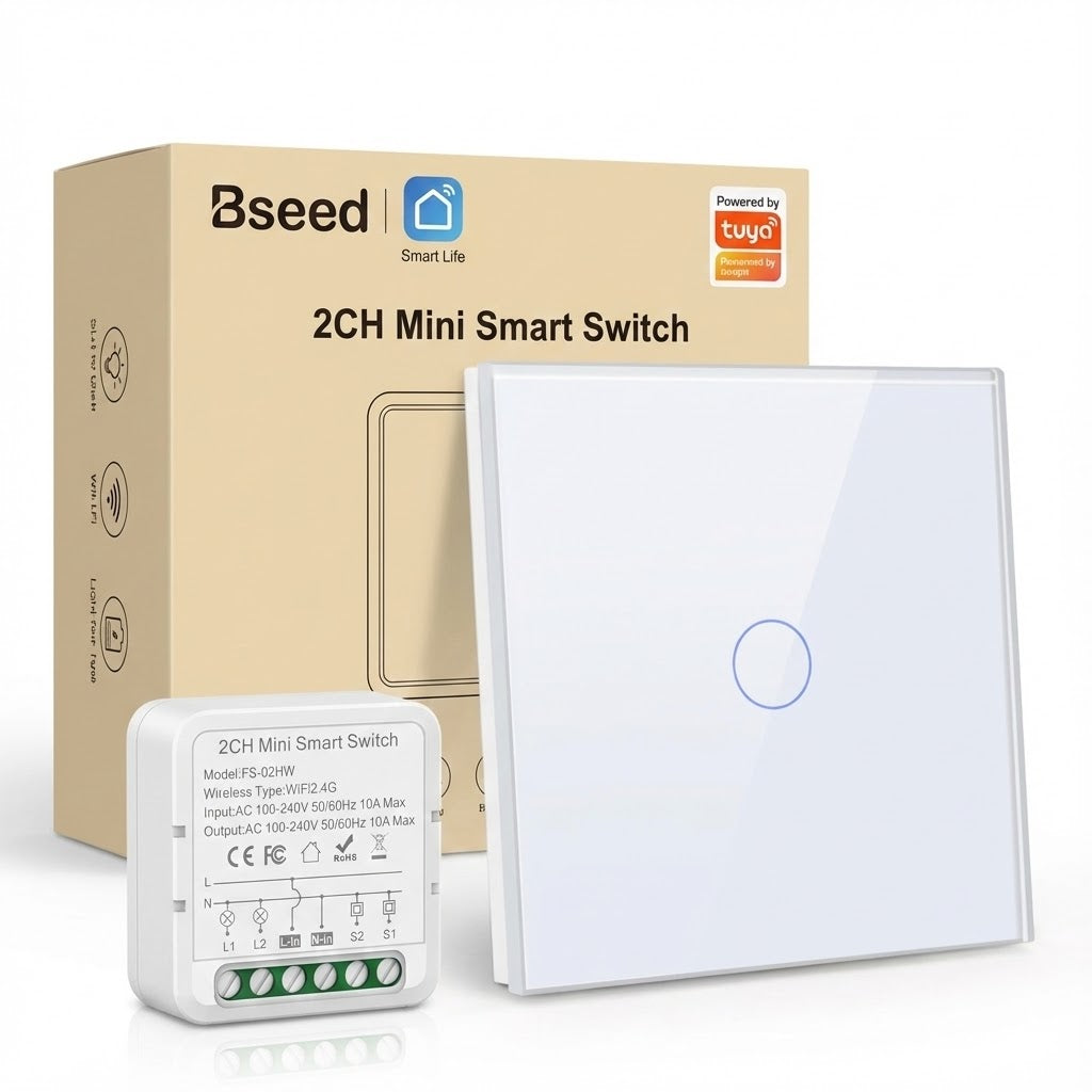 مفتاح ذكي Bseed WiFi + وحدة مفتاح - رقمي