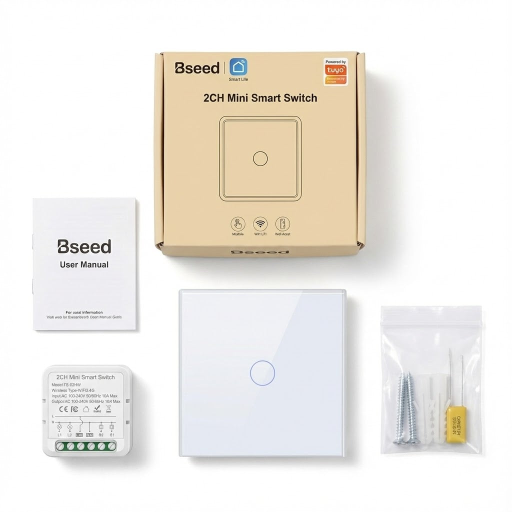 مفتاح ذكي Bseed WiFi + وحدة مفتاح - رقمي