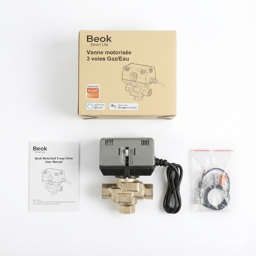صمام كهربائي ثلاثي الاتجاهات بيك - صمام ذكي للماء والغاز