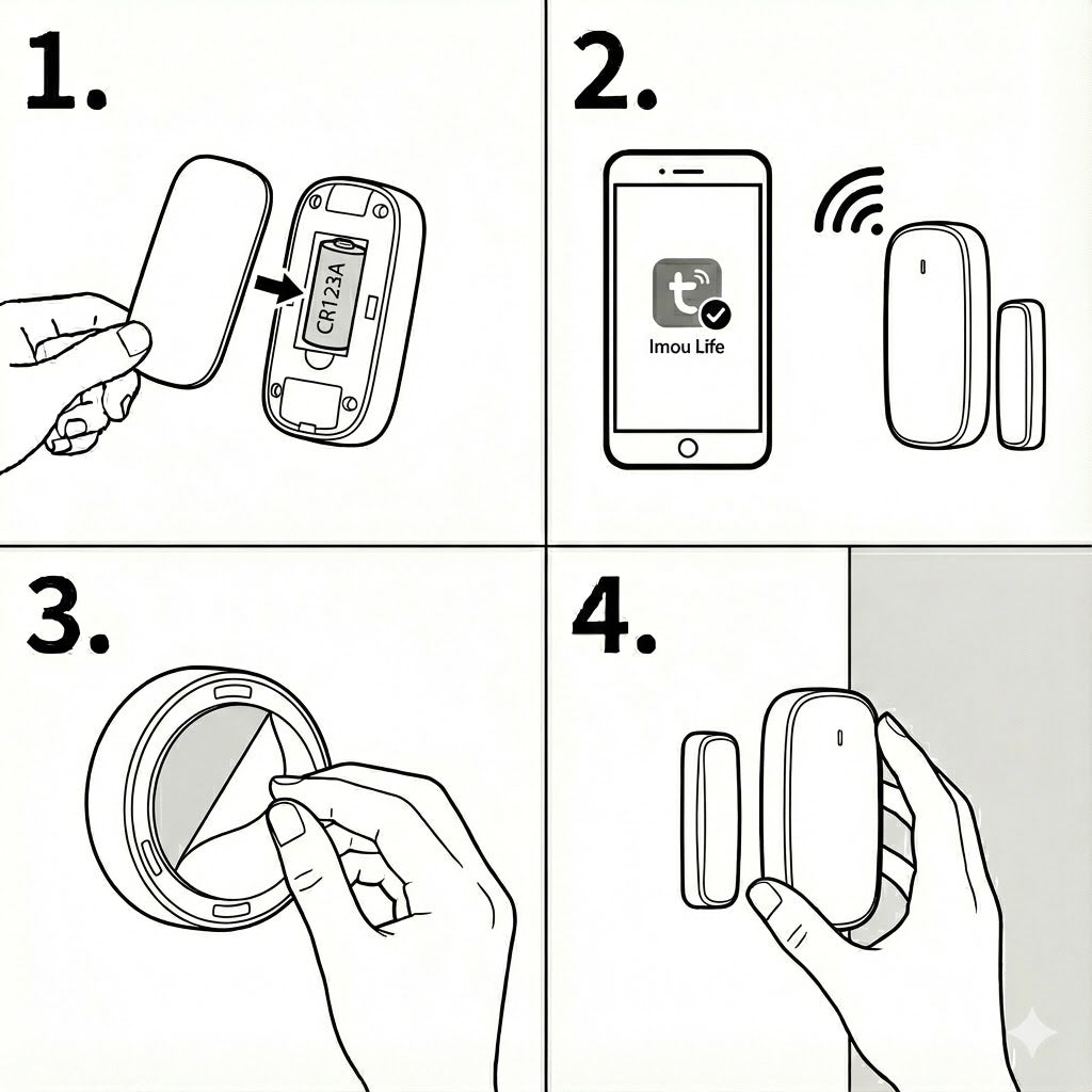 كاشف فتح إيمو - مستشعر باب ونافذة ذكي