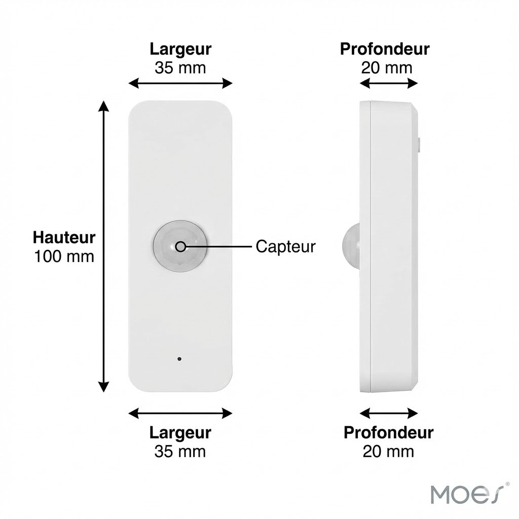 كاشف وجود الإنسان اللاسلكي مويس - مستشعر بالبطارية