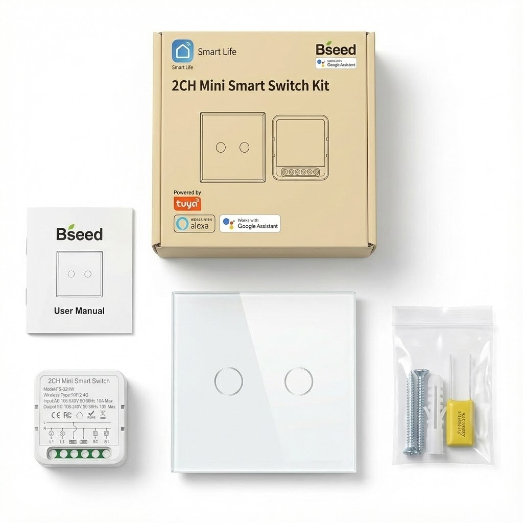 مفتاح ذكي Bseed WiFi + وحدة مفتاح - رقمي