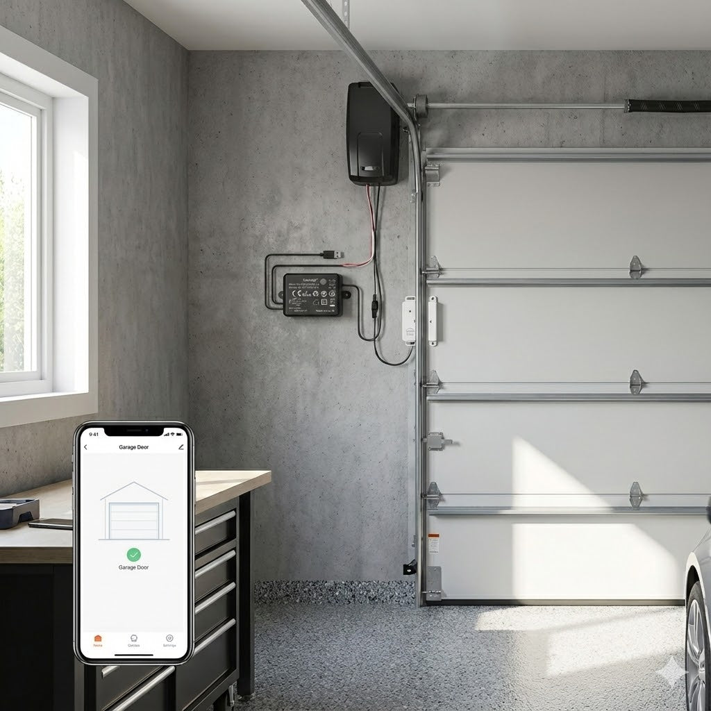 كاشف فتح باب المرآب الذكي Loratap WiFi - الجيل الثالث