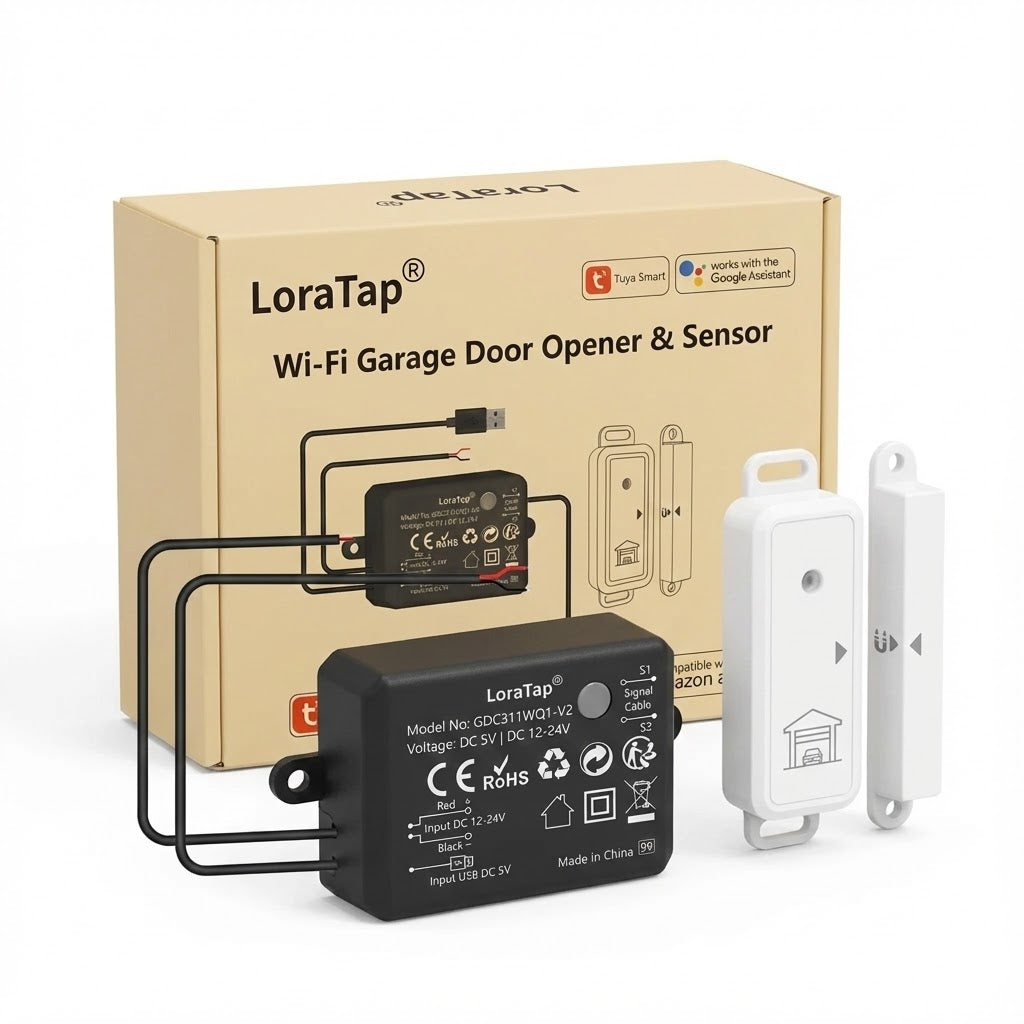 كاشف فتح باب المرآب الذكي Loratap WiFi - الجيل الثالث