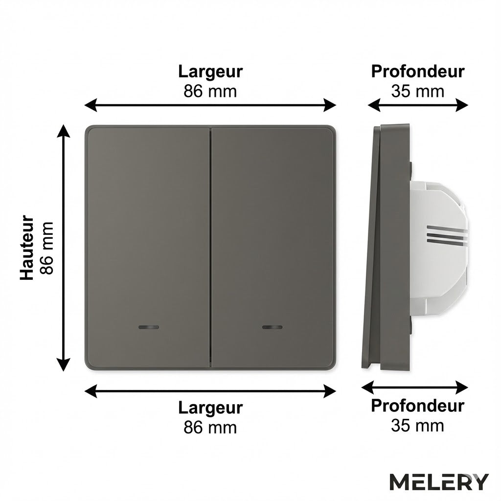 مفتاح ذكي ميليري واي فاي - لمسي
